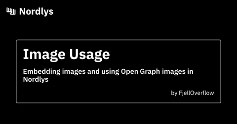 Example post OG image, showing the website name, logo, post title, description and author