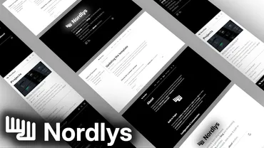 Nordlys Astro blog theme preview